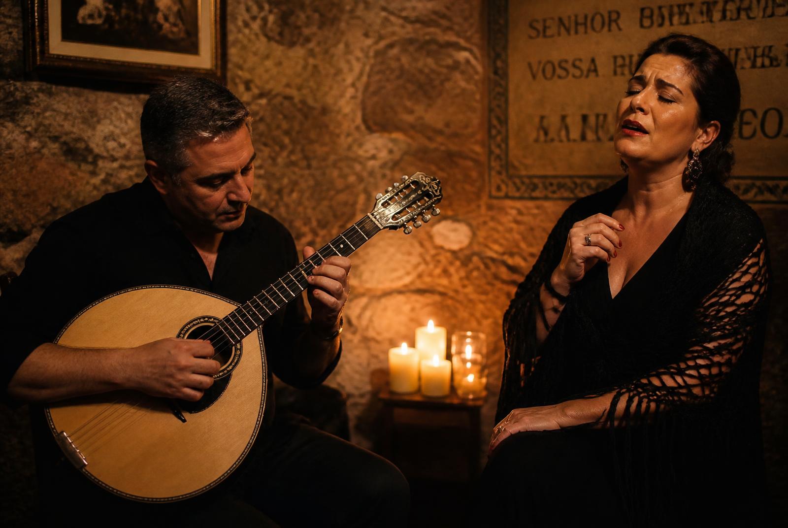Noite de fado à luz das velas